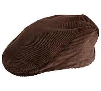 Dents Mens Corduroy Flat Cap - Brown - Medium