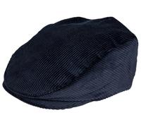 Dents Mens Corduroy Flat Cap - Navy - Medium