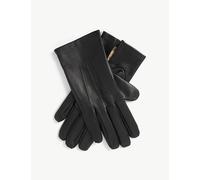 Dents Mens Dents Hand-Stitched Silk-Lined Leather Gloves Black 8.5