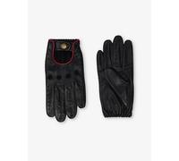 Dents Silverstone Men's Touchscreen Leather Driving Gloves BLACK/BERRY L