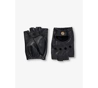 Dents Mens Dents Snetterton Fingerless Leather Gloves Black L