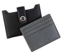 Dents Mens Eden Security Card Holder - Black/Slate