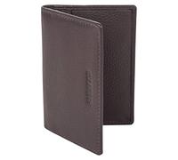 Dents Mens Pebble Grain RFID Blocking Credit Card Holder - Chocolate