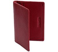 Dents Mens Pebble Grain RFID Card Holder - Berry