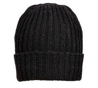 Dents Mens Rib Knit Thinsulate-Lined Beanie Hat - Black - Medium