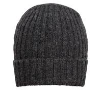 Dents Mens Rib Knit Thinsulate-Lined Beanie Hat - Charcoal Grey - Large
