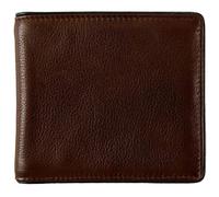 Dents Mens Severn Leather RFID Blocking Bifold Wallet - Dark Tan/Black