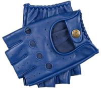 Dents Mens Snetterton Fingerless Leather Driving Gloves - Royal Blue - Large