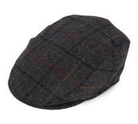 Dents Men's Abraham Moon Tweed Flat Cap CHARCOAL L