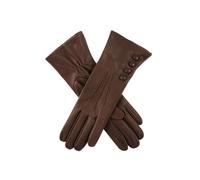 Dents Rose Women's Silk Lined Leather Gloves MOCCA 7