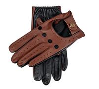 Dents Silverstone Men's Leather Touchscreen Driving Gloves TAN/BLACK Large