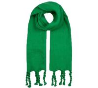 Dents Womens Blanket Braided Tassel Scarf - Emerald Green