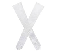 Dents Womens Charlotte Long Opera Satin Gloves - Ivory
