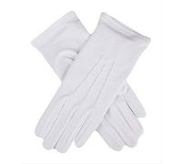 Dents Womens Cotton Gloves - White - Extra Large