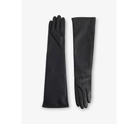 Dents Womens Dents Mia Long Leather Gloves Black M