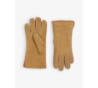 Dents Womens Dents Nancy Handsewn Sheepskin Leather Gloves Camel L