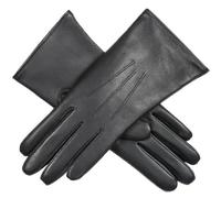Dents Womens Ednaston Touchscreen Leather Gloves - Black/Grey - Small