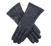 Dents Womens Evangeline Touchscreen Three-Point Cashmere Lined Leather Gloves - Navy/Red - Extra Small