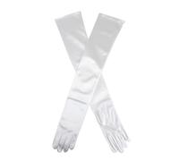 Dents Women's Long Satin Evening Gloves IVORY ONE