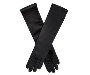 Dents Womens Melissa Long Below Elbow Satin Gloves - Black