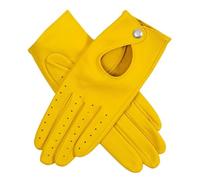 Dents Womens Thruxton Leather Driving Gloves - Yellow - Small