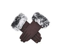 Dents Women's Touchscreen Thermal Gloves with Faux Fur Cuffs MOCCA ONE