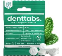 DENTTABS Dental care Toothbrush tablets DENTTABS without fluoride 125 Stk.