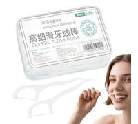 Denttal Floss - 50x Floss Picks | Portable Mini Flosser | Flossers for Teeth | Denttal Plaqque Removal Tool for Oraal Hygiene, Interdental Cleaning, Pllaque Control and Daily Gum Protection