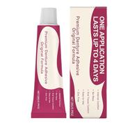Denture Adhesive 28g, Instant False Tooth Bonding Long-Lasting Care Supply with Secure Hold for Travel, Home, Outdoor, Camping Use