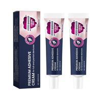Denture Adhesive Gel,2 PCS 40g Denture Adhesive,Cushion Grip Denture Adhesive Professional Denture Adhesive Thermoplastic Denture Adhesive Easy to Use for Fixing Upper and Lower Dentures