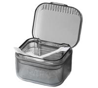 Denture Bath Case - Leak-Proof Retainer Container with Strainer Basket, Waterproof Travel Soaking Cup, Secure Snap-Lock Storage for Dentures and Aligners | for Home and Travel