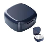 Denture Box with Strainer, Portable Denture Case, Durable Retainer Case, Denture Pots with Lids, Invisible Braces Storage Box, False Teeth Container for Storing Soaking Dentures Cleaning Box