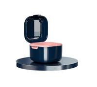 Denture Case 1pc Denture Case, Invisible Aligner, Clear Retainer, Braces,Soak, Travel-Friendly(Blue)