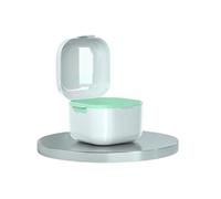 Denture Case 1pc Denture Case, Invisible Aligner, Clear Retainer, Braces,Soak, Travel-Friendly(Green)