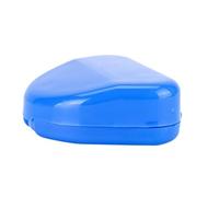 Denture Case 5pcs Portable Denture Tray Box Orthodontic Braces Retainer Case Dental False Teeth Protective(5 pcs Blue)