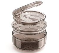 Denture Case Retainer Cleaning Case: 2 in 1 Retainer Case, No-Leak Denture Bath Box Cup, Complete Clean Care for Dentures, Clear Braces, Mouth Guard, Night Guard & Retainers