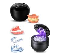 Denture Clean Pro Ultrasonic Cleaner, High-Frequency Cleaning for Dentures & Retainers, IPX8 Waterproof Sonic Cleaner, Rechargeable, Home & Travel Use for Dentures, Nightguards, Braces