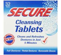 Denture Cleanser 32 Tab By Secure Denture Adhesive (1 Each)