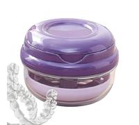 Denture Container Leakproof Portable False Teeth Soaking Container