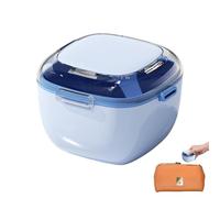 Denture Cups for Soaking - Leak-Proof Denture Cleaning Cup with Lid | Retainer Cleaning Box Bath Case | Portable Mouth Guard Cleaner for Home, Office, Car, and Travel