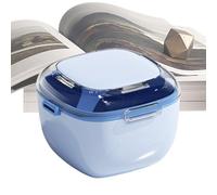 Denture Cups for Soaking - Leak-Proof Retainer Cleaning Box, Secure -Tight Lid, Compact Portable Design | Discreet Denture Bath for Overnight Soaking At Home, and Safe Transport During Car Travel