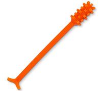 Denture Dart V2 Denture Gel Adhesive Remover - Remove Denture Gel Adhesive from Mouth & Gums, Denture Glue Removal Tool, Oral Hygiene Product Accessories, Scraper w/Textured Grip and Rigid Bristles