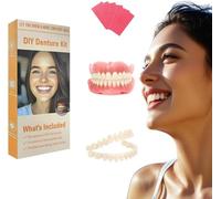 Denture Do it Yourself Full Set of Top and Bottom Fake Teeth to Create Your Perfect Smile at Home-AAZ2