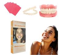 Denture Do it Yourself Full Set of Top and Bottom Fake Teeth to Create Your Perfect Smile at Home-MM04