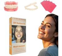 Denture Do it Yourself Full Set of Top and Bottom Fake Teeth to Create Your Perfect Smile at Home-QQ3