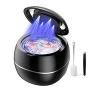 Denture Dome by Ploise, Ploise Denture Dome - 360° Deep Cleaning, 42kHz Ultrasonic Dentures Cleaner, 180ml Dental Cleaning Pod, for Cleaning Dentures, Toothbrush, Jewelry and More (Black)