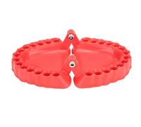Denture Drill Bit Holder, Mouth Bit Holder, Denture Screwdriver Organizer, 3D Sculpture Desk Decor 28 Holes Red (Without Bits)