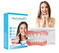 Denture Reline Kit,Soft Denture Reline Kit,Soft Dentures False Teeth Set,Fake Teeth Kit,Snap on Denture Reliner Kit,Clip on Veneers Top and Bottom,Snap On Denture Reliner Kit for Upper and Lower