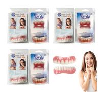 Denture Reliner Kit,3 Set Soft Denture Reline Kit,dentures, Denture Reliner Kit Snap On Soft Denture Reliner Kit for Upper and Lower Denture Soft Reline Kit for Dentures Adjustable Snap-On Dentures