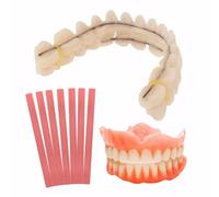 Denture Repair Kit, Soft Dentures False Teeth, DIY Resin Denture Kit for Repair Missing Teeth